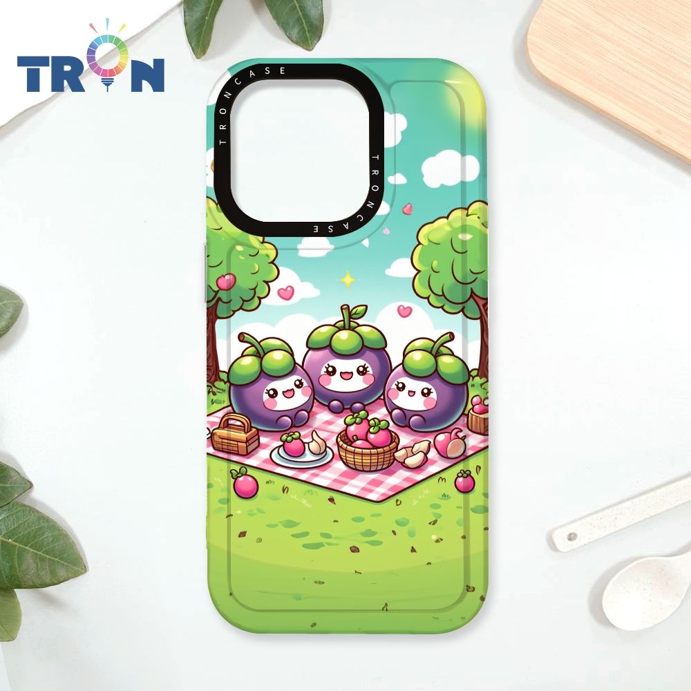  TRON iPhone 16 Pro 野餐的山竹系列 太空殼 透白款 手機殼