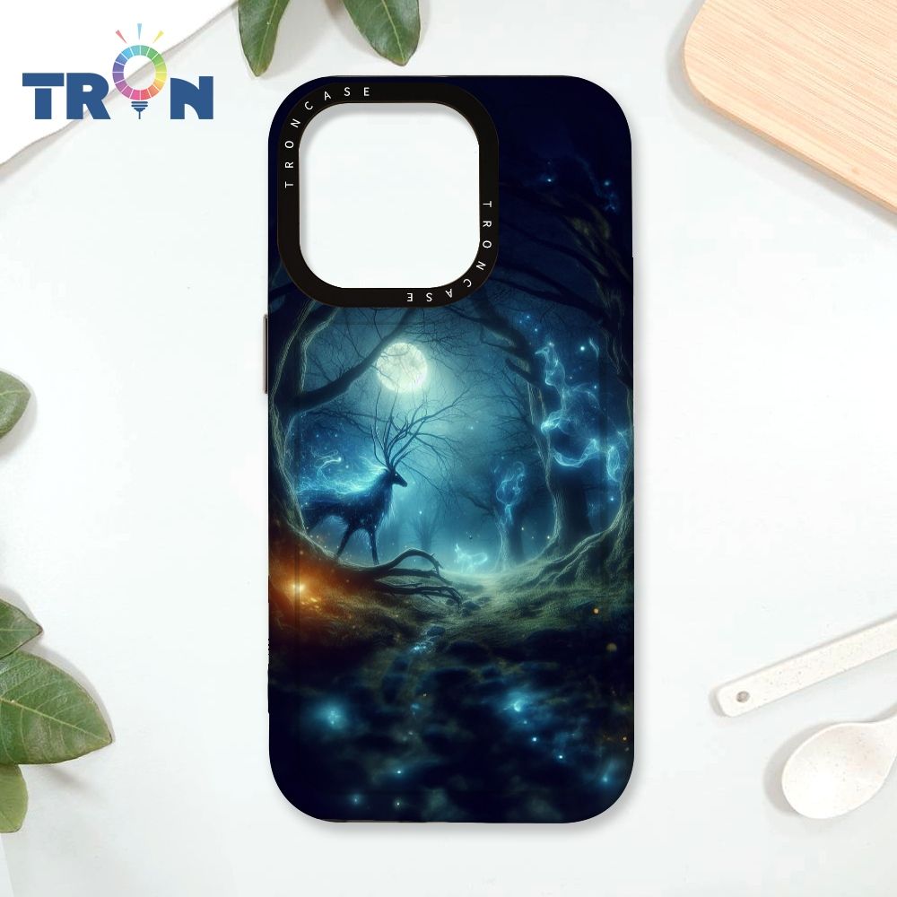  TRON IPhone 16 Pro 奇幻森林系列 太空殼 透黑款 手機殼