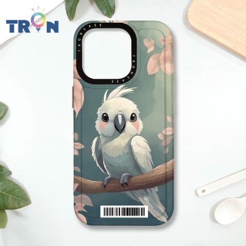 TRON IPhone 16 Pro 可愛巴丹鸚鵡系列  載具 MAGSAFE 磁吸 太空殼 透黑款 手機殼