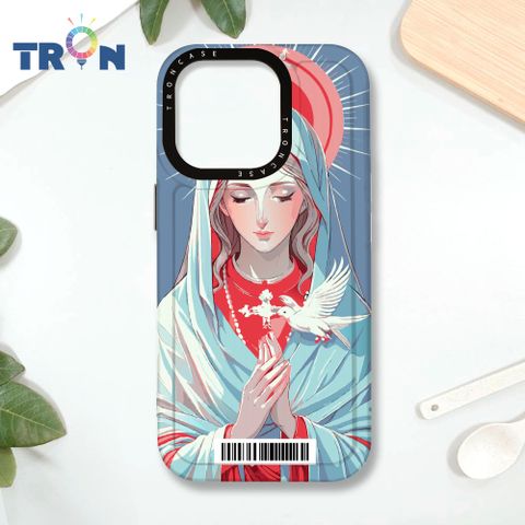 TRON IPhone 16 Pro 聖母水彩  載具 MAGSAFE 磁吸 太空殼 透黑款 手機殼