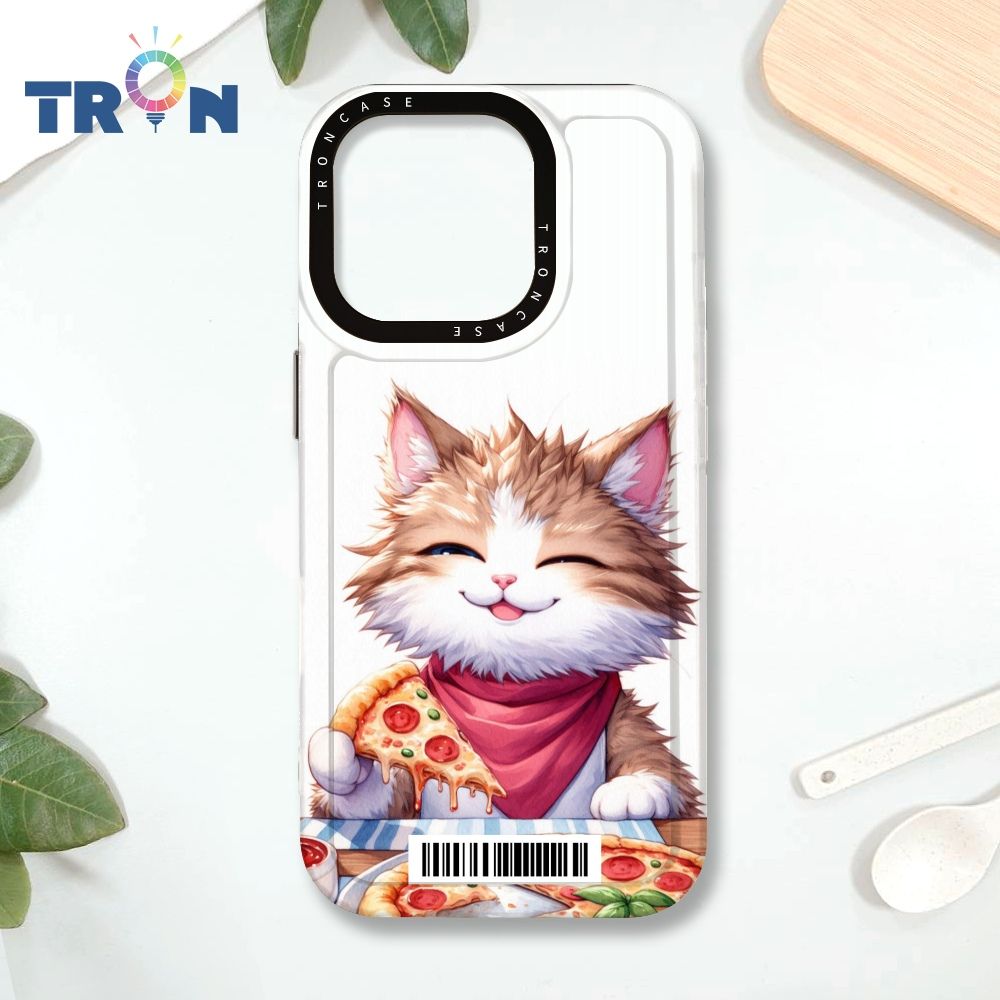  TRON IPhone 16 Pro 貓咪美食評鑑家  載具 MAGSAFE 磁吸 太空殼 透黑款 手機殼