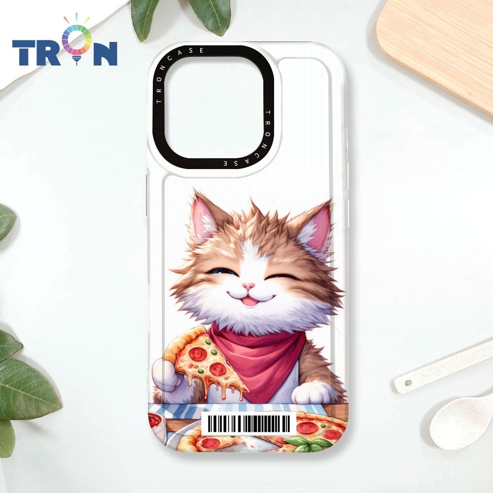 TRON IPhone 16 Pro 貓咪美食評鑑家  載具 MAGSAFE 磁吸 太空殼 透白款 手機殼