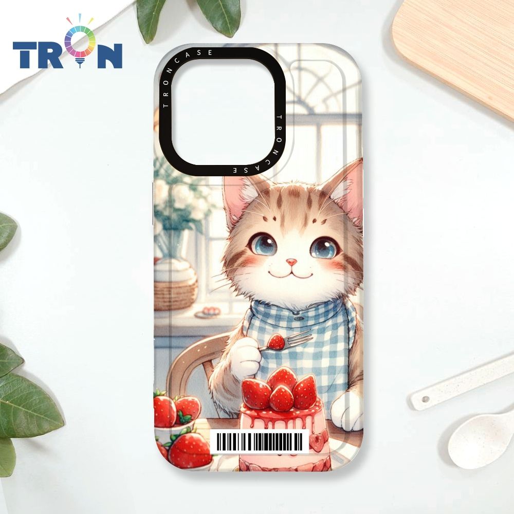  TRON IPhone 16 Pro 貓咪美食評鑑家  載具 MAGSAFE 磁吸 太空殼 透白款 手機殼