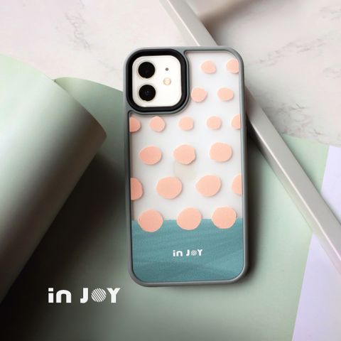 INJOY mall iPhone 16/15/14/13/12/SE3 系列 奶油泡泡 磨砂手感 防摔手機殼 A款