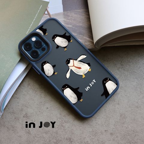 INJOY mall iPhone 16/15/14/13/12/SE3 系列 搖擺企鵝 磨砂手感 防摔手機殼 A款