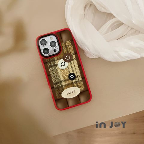 INJOY mall iPhone 15/14/13/12/SE3 系列 秋紅調色盤 磨砂手感 防摔手機殼 A款