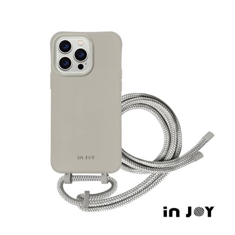 INJOY mall iPhone 16/15/14/13/12/SE3 系列 可拆式 Urban Basic 冰河灰 背繩防摔手機殼 A款