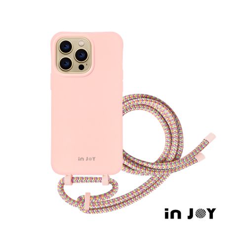INJOY mall iPhone 16/15/14/13/12/SE3 系列 可拆式 Urban Colourful 復古粉 背繩防摔手機殼 A款