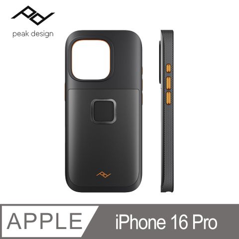 PEAK DESIGN iPhone 16 Pro 易快扣GNAR手機殼 (曜石黑)