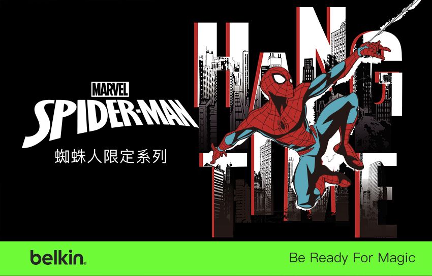MARVELSPIDER 蜘蛛人限定系列belkinBe Ready For Magic