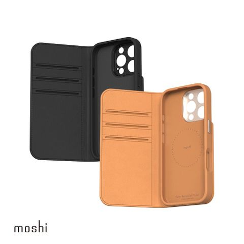 【moshi】iPhone 16 Pro Overture 磁吸可拆式卡夾型皮套 (兼容MagSafe)