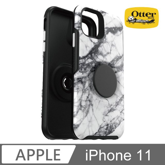 OTTERBOX   Otter + Pop iPhone 11 Symmetry炫彩幾何泡泡騷保護殼-白大理石