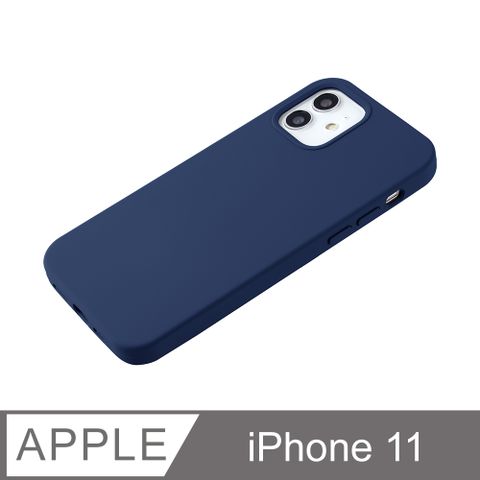 【經典液態殼I城市系列】iPhone 11 手機殼 i11 保護殼 矽膠殼 軟殼 (藏青)