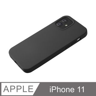 【液態矽膠殼】iPhone 11 手機殼 i11 保護殼 矽膠 軟殼 (黑)