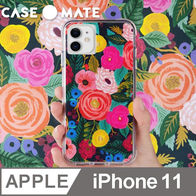 Case-Mate 美國 CaseMate x Rifle Paper Co. 限量聯名款 iPhone 11 防摔手機保護殼 - 皇家玫瑰