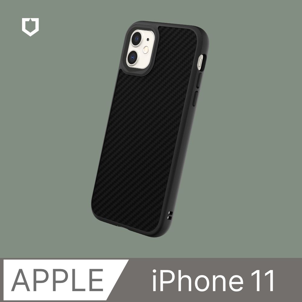 RHINOSHIELD 犀牛盾 iPhone 11 (6.1吋) SolidSuit 防摔背蓋手機保護殼-碳纖維紋路