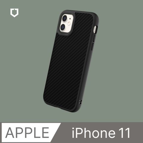 【犀牛盾】iPhone 11 (6.1吋) SolidSuit 防摔背蓋手機保護殼-碳纖維紋路