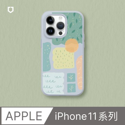【犀牛盾】iPhone 11系列SolidSuit防摔背蓋手機殼∣獨家設計-森林幾何(多色可選)