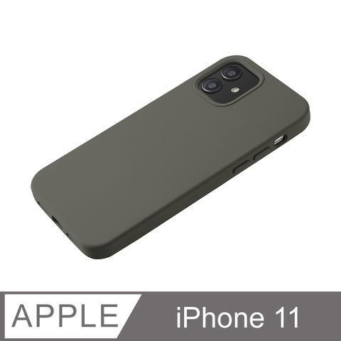 【經典液態殼I城市系列】iPhone 11 手機殼 i11 保護殼 矽膠殼 軟殼 (深橄欖)