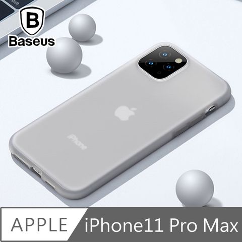 Baseus 倍思 iPhone11 Pro Max 液態矽膠防刮抗油污軟殼保護套 透黑