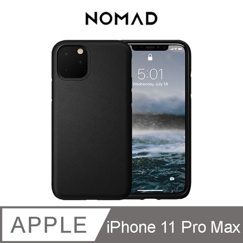 NOMAD Heinen防水牛皮防摔保護殼iPhone 11 Pro Max 黑➟百年工藝、防水耐刮