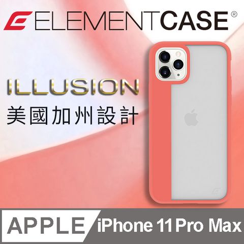 Element Case 美國  iPhone 11 Pro Max Illusion 輕薄幻影軍規殼 - 珊瑚橘