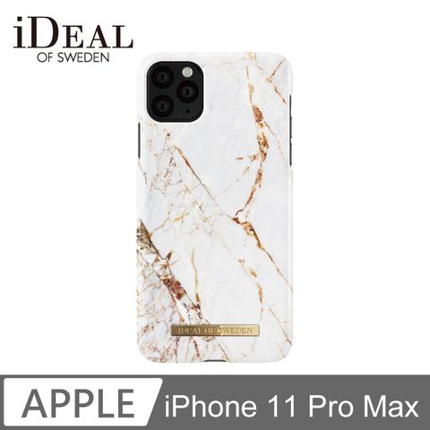 iDeal Of Sweden iPhone 11 Pro Max 北歐時尚瑞典流行手機殼-義大利卡拉拉金大理石