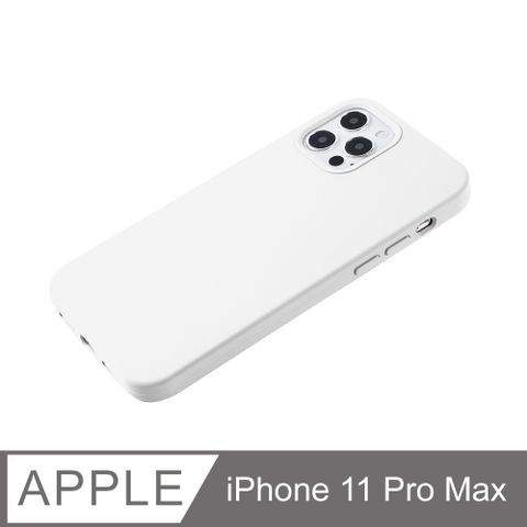 【經典液態殼I春櫻系列】iPhone 11 Pro Max 手機殼 i11 Pro Max 保護殼 矽膠殼 軟殼 (白)