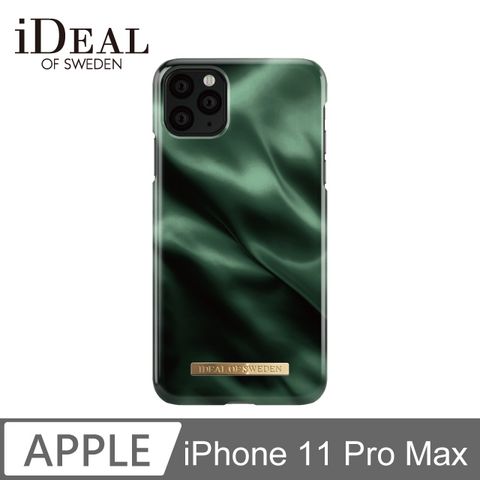 IDEAL OF SWEDEN iPhone 11 Pro Max 北歐時尚瑞典流行手機殼-翡翠綠緞