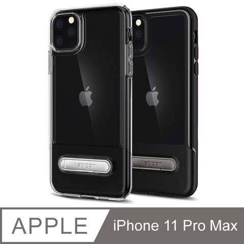 金屬磁吸式支撐架，追劇好幫手SGP / Spigen iPhone 11 Pro Max Slim Armor Essential S-軍規防摔保護殼