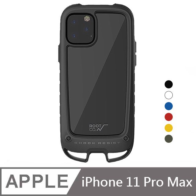 日本ROOT CO. iPhone 11 Pro Max Gravity Hold. 雙掛勾式軍規防摔手機