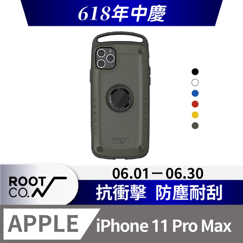 日本 ROOT CO. iPhone 11 Pro Max Gravity Pro 單掛勾式軍規防摔手機保護殼 - 共六色