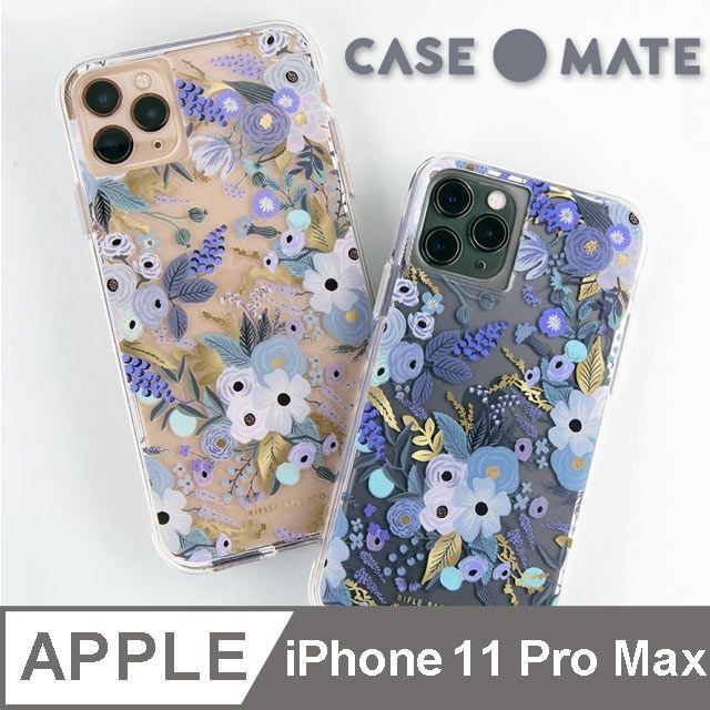 Case-Mate 美國 CaseMate x Rifle Paper Co. 限量聯名款 iPhone 11 Pro Max 防摔手機保護殼 - 花園派對 藍