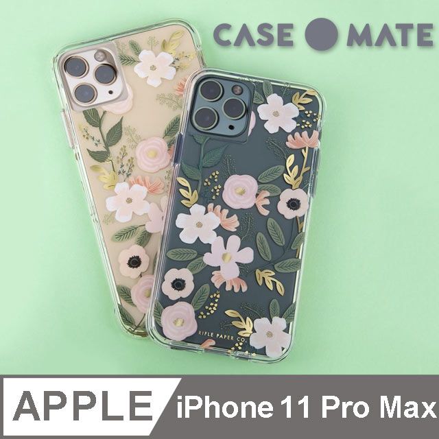 Case-Mate 美國 CaseMate x Rifle Paper Co. 限量聯名款 iPhone 11 Pro Max 防摔手機保護殼 - 花園派對 粉