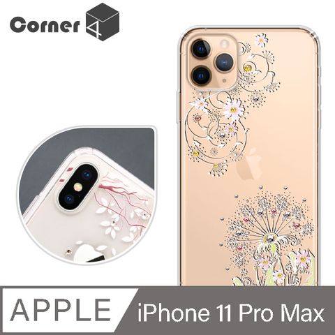 Corner4 Corner4 iPhone 11 Pro Max 6.5吋奧地利彩鑽雙料手機殼-彼岸花