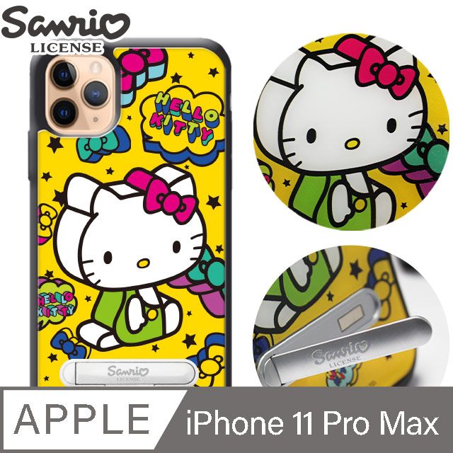 APBS 三麗鷗 iPhone 11 Pro Max 6.5吋防摔立架手機殼-積木凱蒂