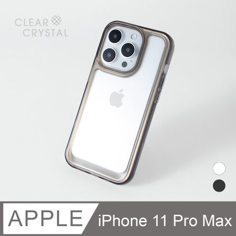 iPhone 11 Pro Max 手機殼 輕透防摔太空殼 i11 Pro Max 保護殼 (透黑)