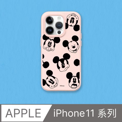 RHINOSHIELD 犀牛盾 iPhone 11系列SolidSuit防摔背蓋手機殼迪士尼-米奇系列-黑標款-米奇的有趣表情(多色可選)