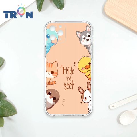TRON IPhone 11 PRO MAX 小動物玩躲貓貓 四角防摔殼 手機殼