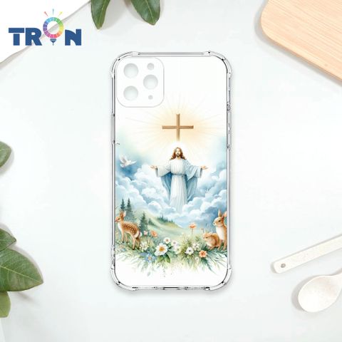 TRON IPhone 11 PRO MAX 耶穌水彩 四角防摔殼 手機殼