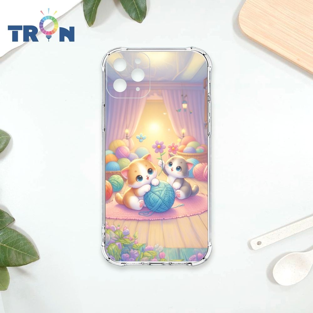  TRON IPhone 11 PRO MAX 貓咪與毛線球系列 四角防摔殼 手機殼