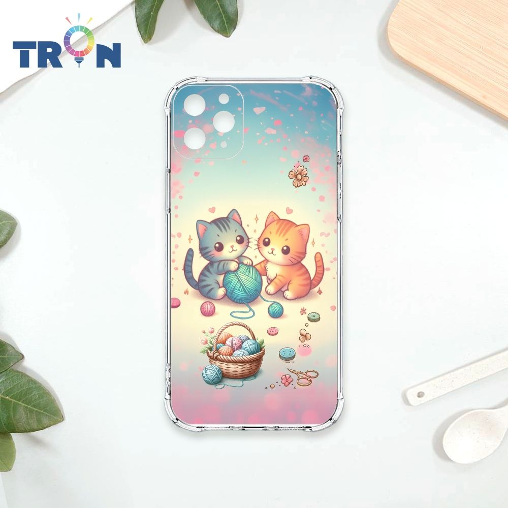  TRON IPhone 11 PRO MAX 貓咪與毛線球系列 四角防摔殼 手機殼