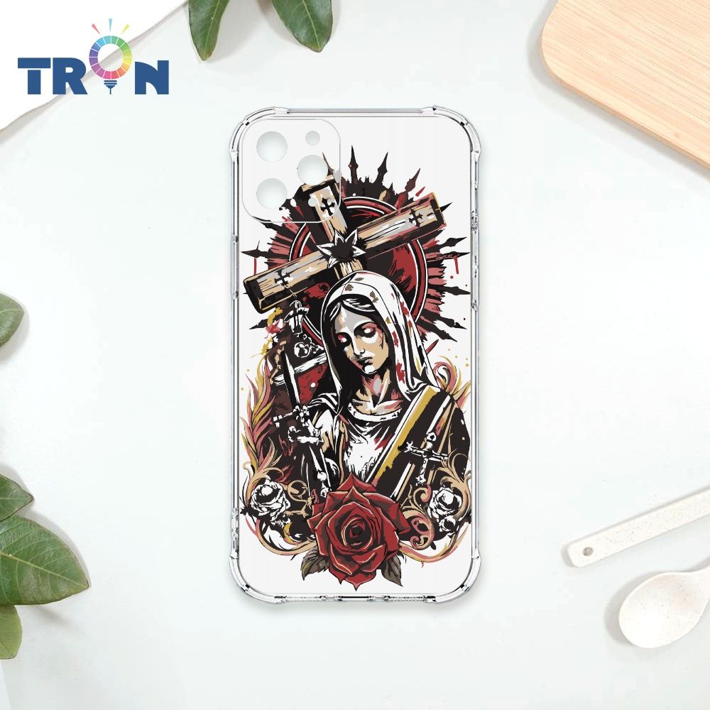  TRON IPhone 11 PRO MAX 聖母簡約風 四角防摔殼 手機殼