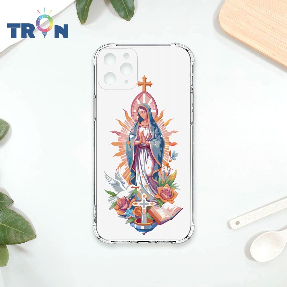  TRON IPhone 11 PRO MAX 聖母簡約風 四角防摔殼 手機殼