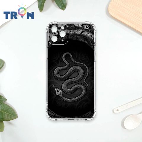 TRON IPhone 11 PRO MAX 黑白蛇圖騰 四角防摔殼 手機殼