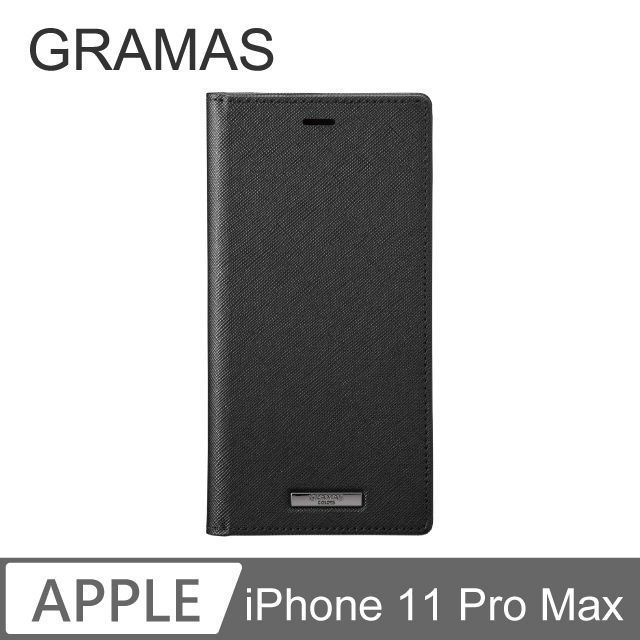 Gramas  iPhone 11 Pro Max 職匠工藝 掀蓋式皮套 - EURO (黑)