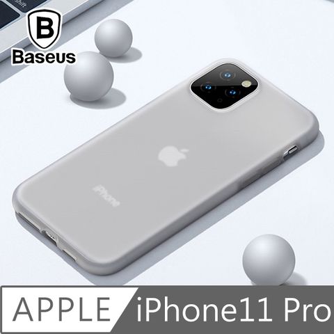 Baseus 倍思 iPhone11 Pro 液態矽膠防刮抗油污軟殼保護套 透黑