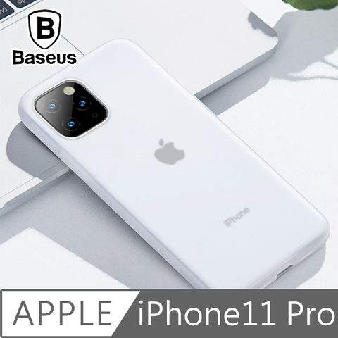 Baseus 倍思 iPhone11 Pro 液態矽膠防刮抗油污軟殼保護套 透白