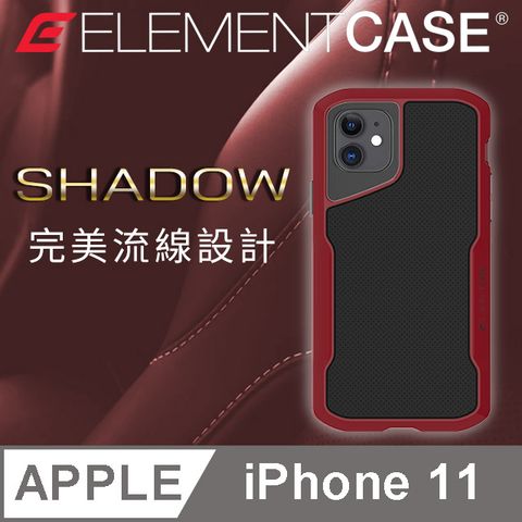 Element Case 美國  iPhone 11 Shadow 流線手感軍規殼 - 紅黑