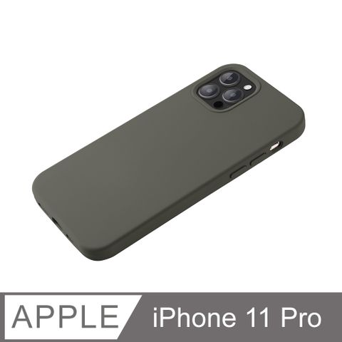 【經典液態殼 I 城市系列】iPhone 11 Pro 手機殼 i11 Pro 保護殼 矽膠殼 軟殼 (深橄欖)